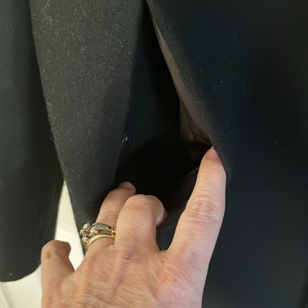 Foreign Exchange Black Wool/Viscosebutton Down Eu… - image 3